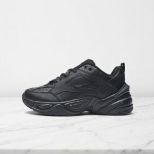 Nike M2K Tekno SP Black, wygodne sneakersy unisex na co dzień, czarne, skóra i materiał, do wielu stylizacji, AO3108-012