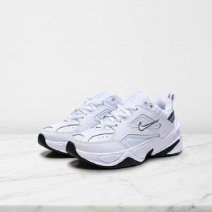 Buty Nike M2K Tekno Cool White na co dzień, wygodne sneakersy unisex, biało-czarne, pasują do jeansów BQ3378-100
