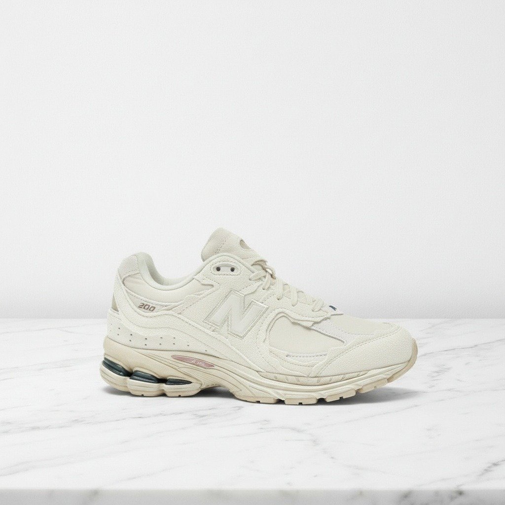 Wygodne sneakersy New Balance 2002R Sea Salt z Protection Pack na co dzień, beż i kremowy, zamsz, dla niego i dla niej M2002RDC