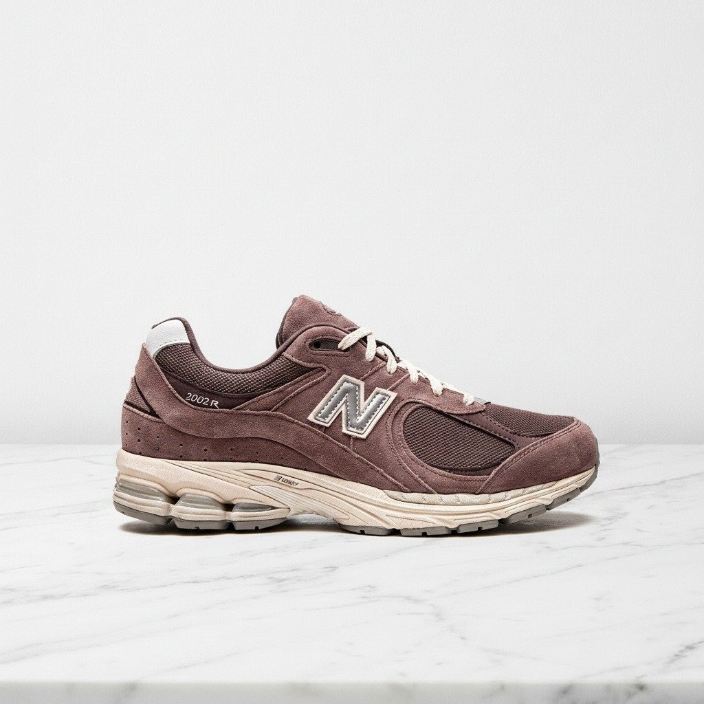 Buty New Balance 2002R Black Fig na co dzień, wygodne sneakersy unisex, zamsz i siatka, amortyzacja pięty, M2002RHD