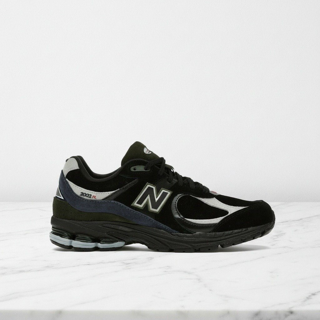 Buty na co dzień New Balance 2002R Year of the Ox, wygodne sneakersy unisex, czarno-szary zamsz i siatka ML2002R9