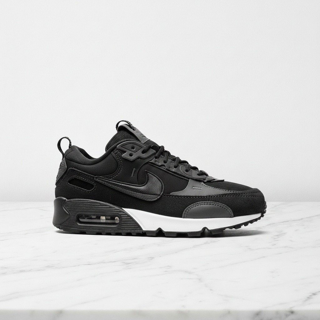 Buty Nike Air Max 90 Futura Black na co dzień, unisex, wygodna amortyzacja Air, czarno-szare, idealne do jeansów, DM9922-003