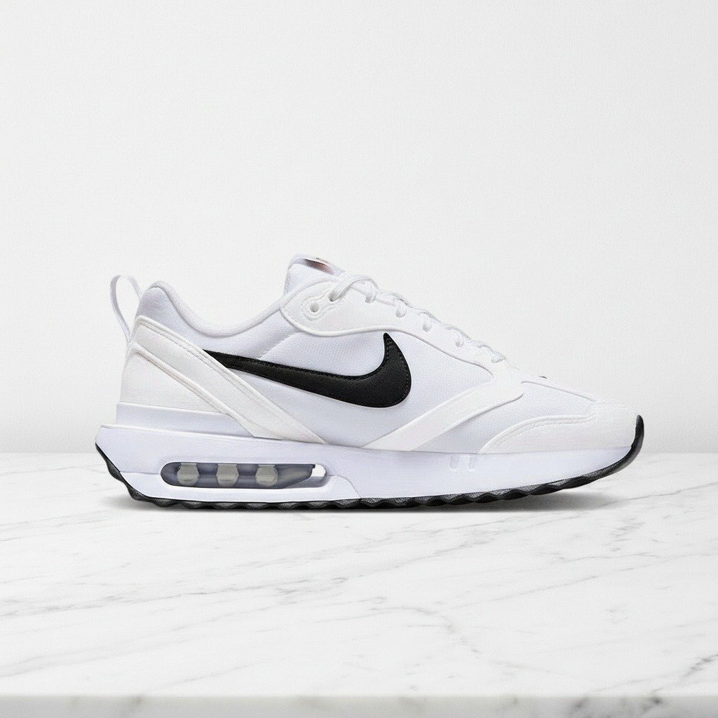 Nike Air Max Dawn, wygodne sneakersy unisex na co dzień, biało-czarne, lekkie i oddychające, idealne do casualowych stylizacji DH5131-101