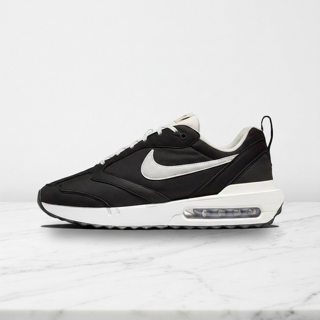 Buty sportowe Nike Air Max Dawn, czarny i biały, unisex, wygodne na co dzień, amortyzacja pięty, łatwe zakładanie DJ3624-001