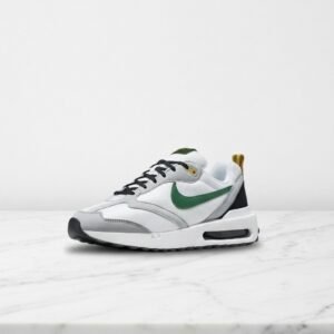Buty sportowe Nike Air Max Dawn dla niego i dla niej, biel z szarością, wygodne na co dzień, syntetyk i siatka DM0013-101