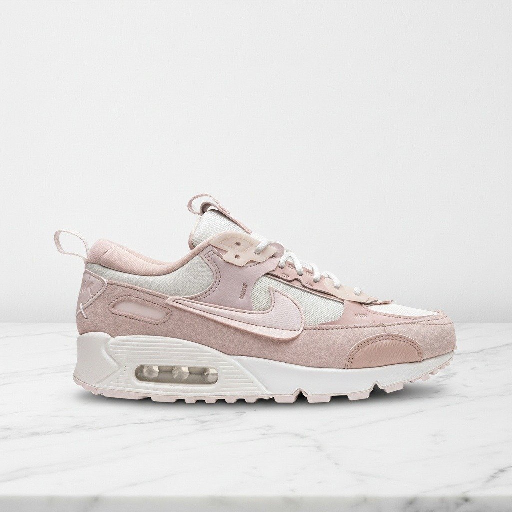 Buty Nike Air Max 90 Futura Barely Rose dla kobiet, wygodne sneakersy na co dzień, różowo-białe, poduszki powietrzne Max Air, DM9922-104