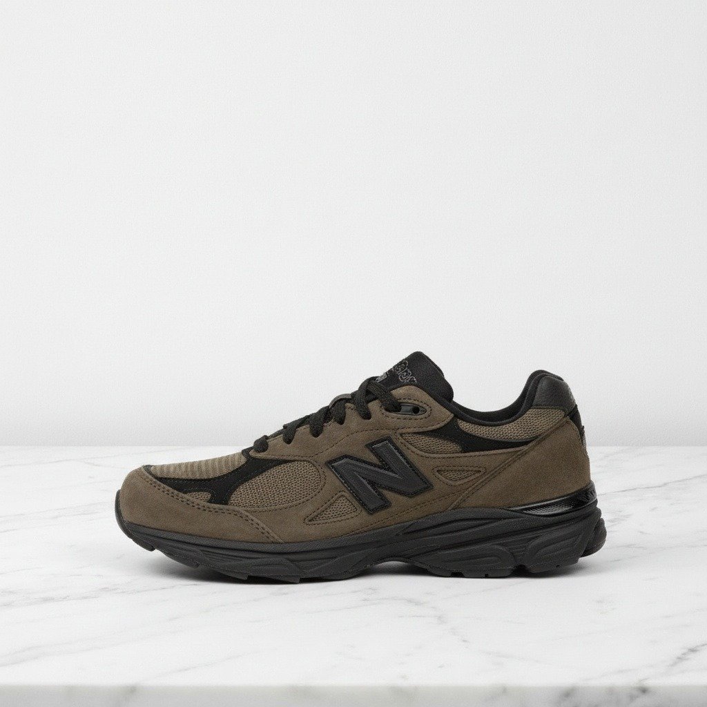 Buty New Balance 990 V3 Jjjjound Brown na co dzień, wygodne sneakersy unisex, brąz z czernią M990JJ3