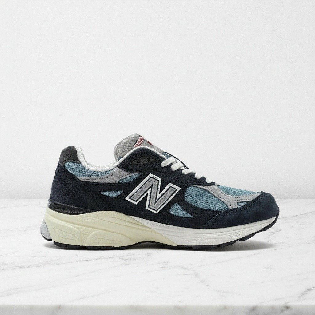 Buty New Balance 990v3 Teddy Santis Castlerock na co dzień, wygodna amortyzacja Encap, granatowo-błękitne, unisex, M990TE3