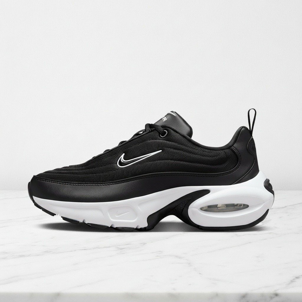 Buty Nike Air Max Portal, czarno-białe, unisex, wygodne na co dzień, miękka pikowana cholewka, platforma z amortyzacją HF3053-001