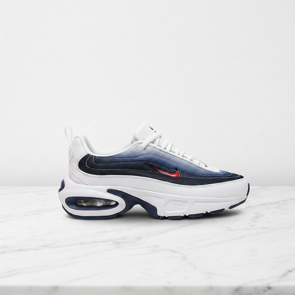 Buty Nike Air Max Portal dla niego i dla niej, biało granatowe, wygodne na co dzień, sneakersy niskie, HF3053-107