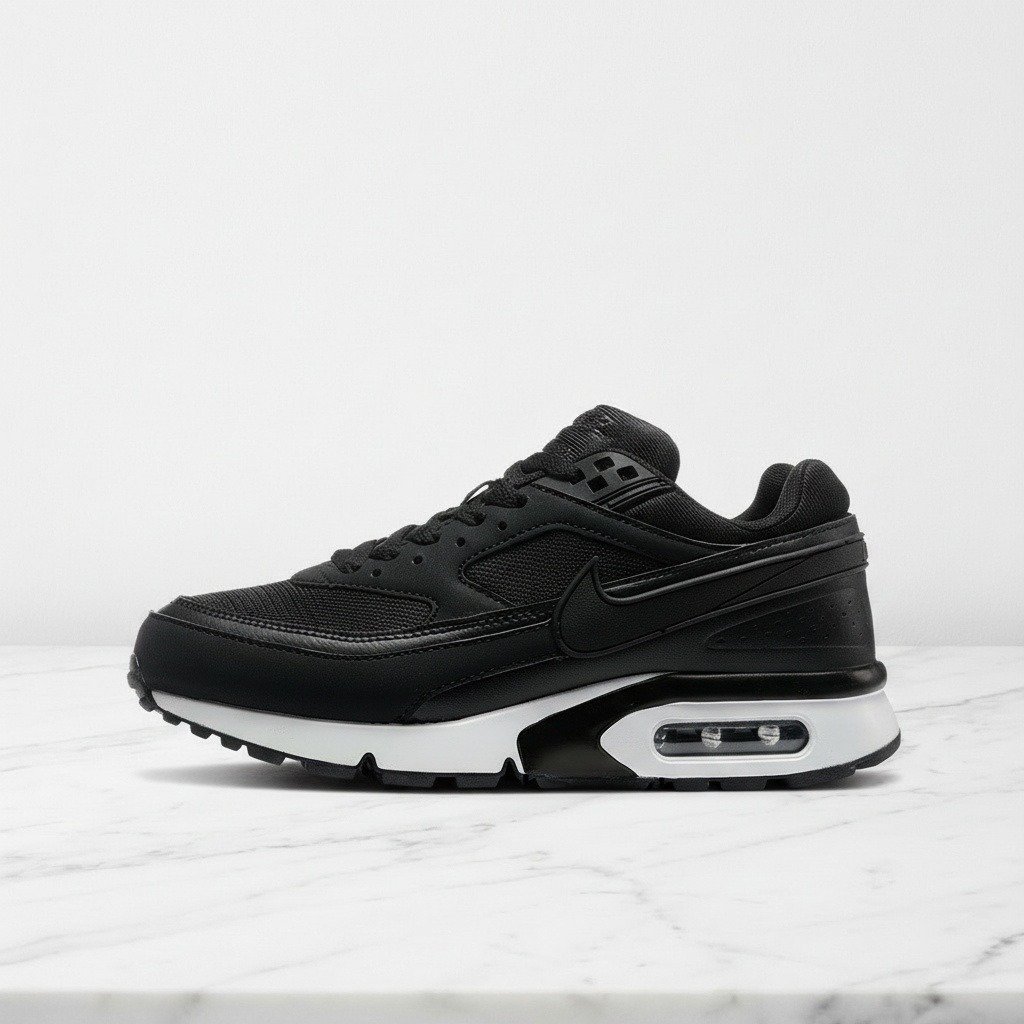 Buty Nike Air Max BW dla niego i dla niej, czarno-białe, wygodne na cały dzień, pasują do jeansów 881981-002