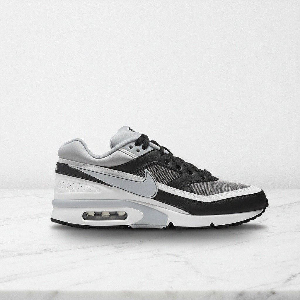 Buty Nike Air Max BW QS City Pack Lyon dla niego, wygodna amortyzacja na co dzień, skóra, czarno szare, męskie, DM6445-001