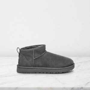 Wygodne śniegowce UGG Classic Ultra Mini Grey dla Ciebie, unisex, ciepła wełna owcza, na co dzień, kolor szary, 1116109-GREY