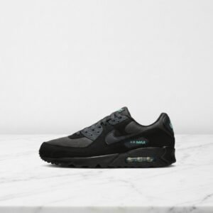 Buty sneakersy Nike Air Max 90 Tiffany, wygodne na co dzień, czarne, unisex, skóra i tkanina, HV6224-001