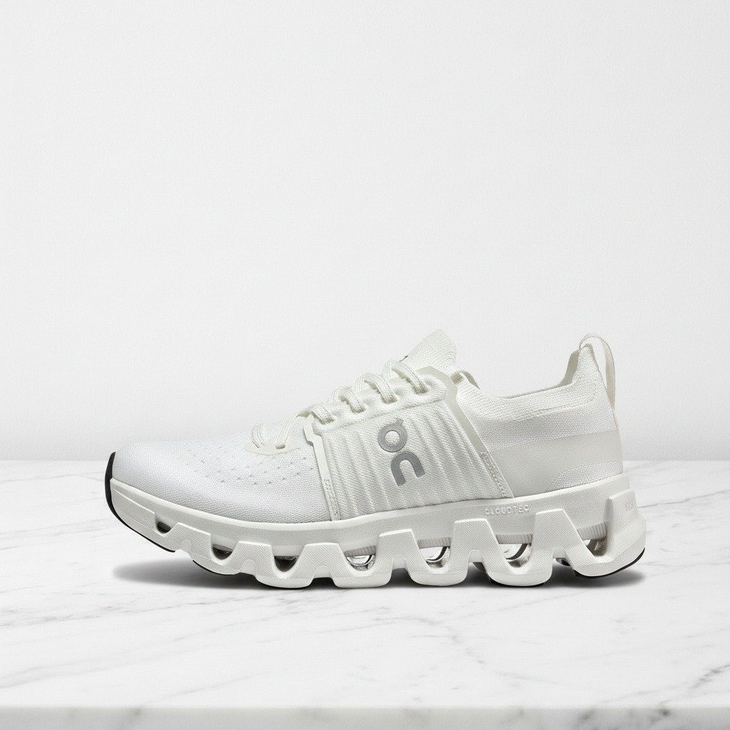 Buty sportowe On Cloudswift 4 White White dla niej i dla niego, wygodne na cały dzień, oddychająca dzianina, biel 3WF10111200