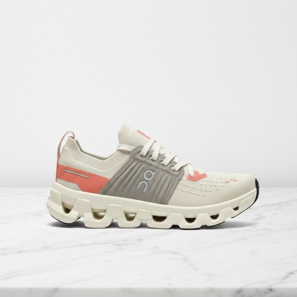 Buty do biegania ON Cloudswift 4, kolor beżowo szary, unisex, wygodne na co dzień, tekstylna cholewka 3WF10113106