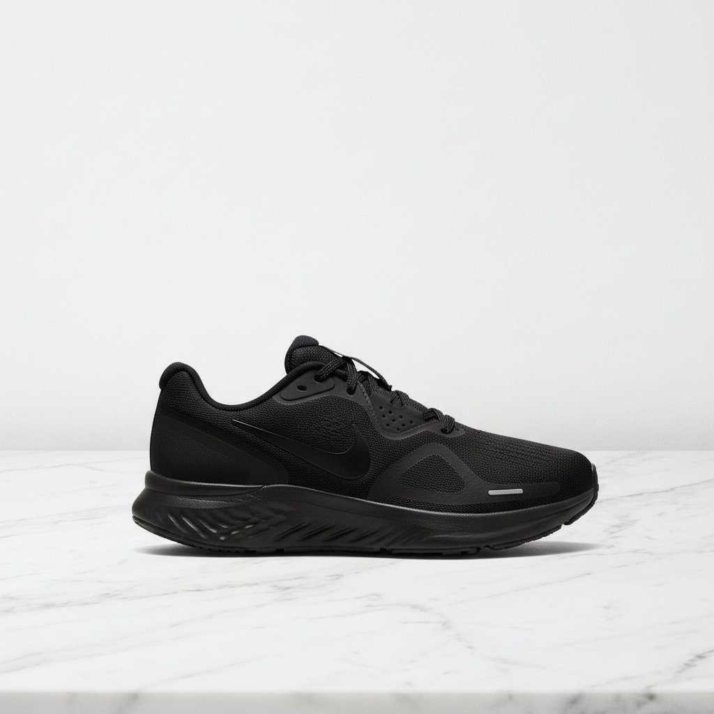 Buty do biegania Nike Structure 26 dla mężczyzn, czarno-szare, wygodna amortyzacja ReactX na cały dzień, HJ1102-001