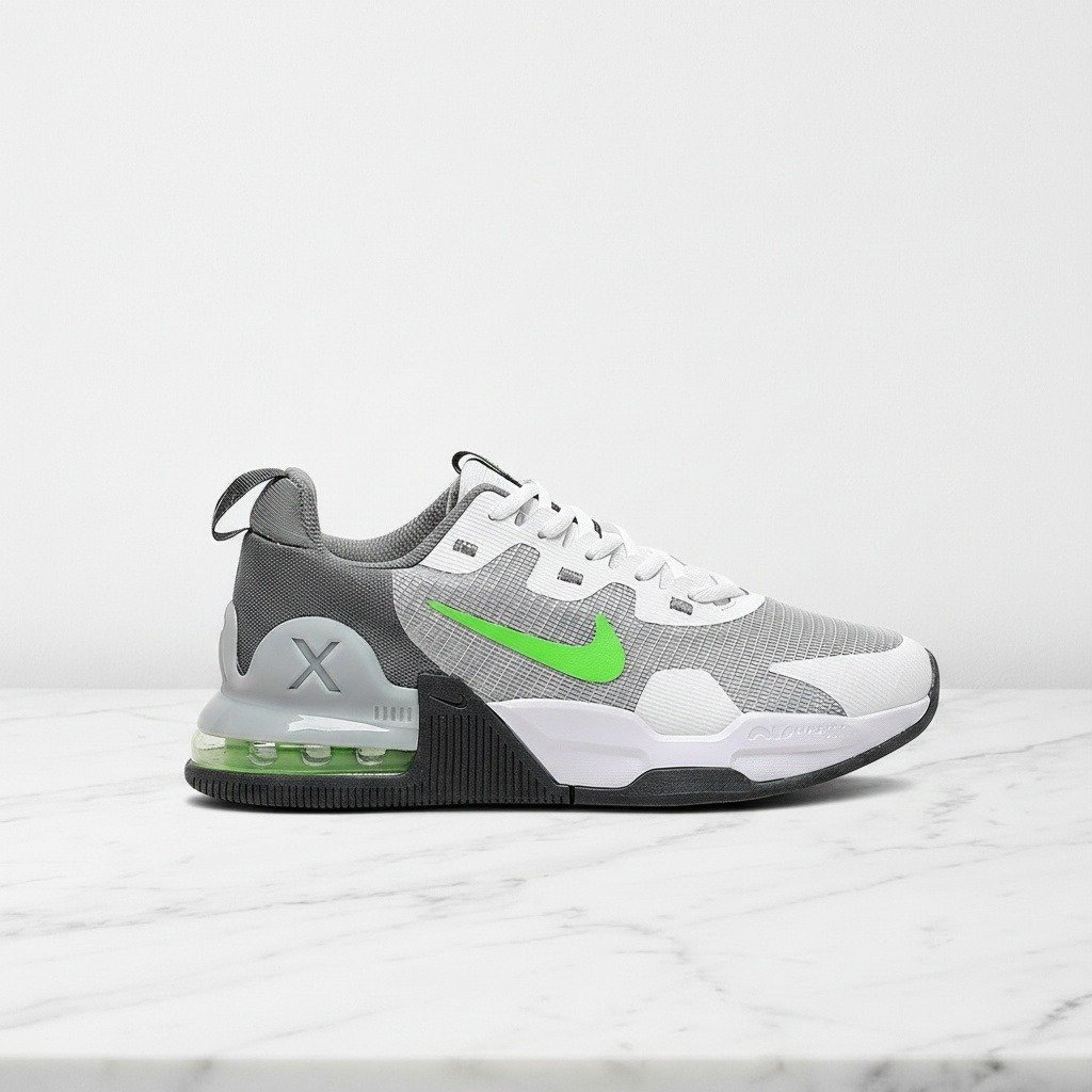 Buty sportowe Nike Air Max Alpha 5 dla niego i dla niej, szaro-białe, wygodne na cały dzień, pasują do dresu i jeansów DM0829-009