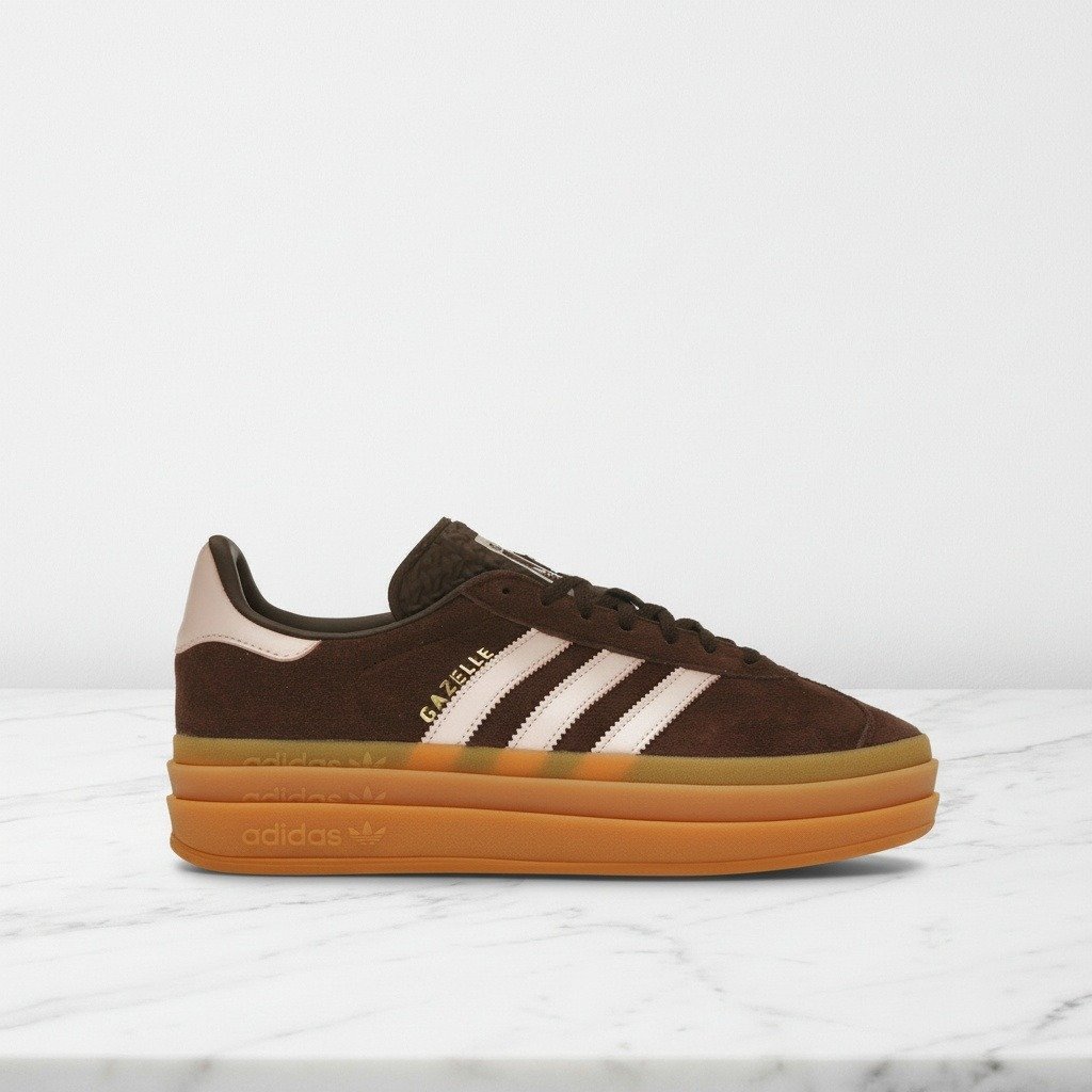 Buty sportowe Adidas Gazelle Bold Icey Pink Auburn dla niej i dla niego, wygodne na co dzień, zamsz i skóra JI0326