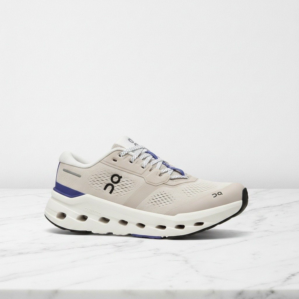 Buty do biegania On Cloudrunner 3 Pearl Sailor, wygodne na co dzień, lekkie, oddychająca siatka, beż i biel, unisex 3WG10054686