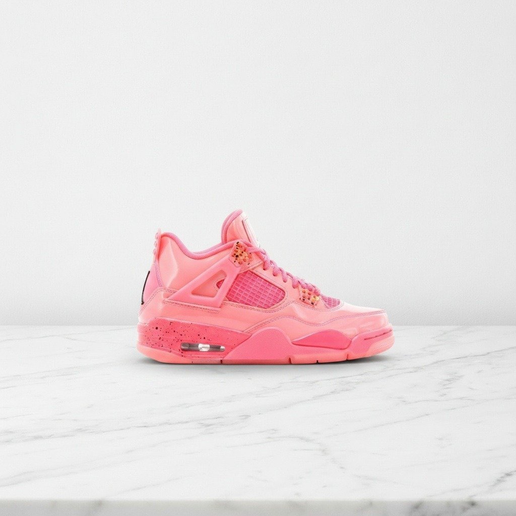 Buty Air Jordan 4 Hot Punch na co dzień, unisex, różowo koralowe, wygodna amortyzacja Air, pasują do wielu stylizacji AQ9128-600