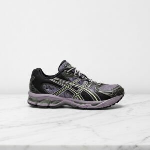 Buty ASICS Gel-Nimbus 10.1, kolorystyka Violet Quartz Cool Matcha, fioletowo czarne, wygodne na co dzień, unisex 1203A543-500