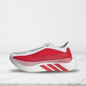 Buty sportowe Adidas Hyperboost Edge White Pure Ruby na co dzień, unisex, biało czerwone, wygodna amortyzacja, KI1913