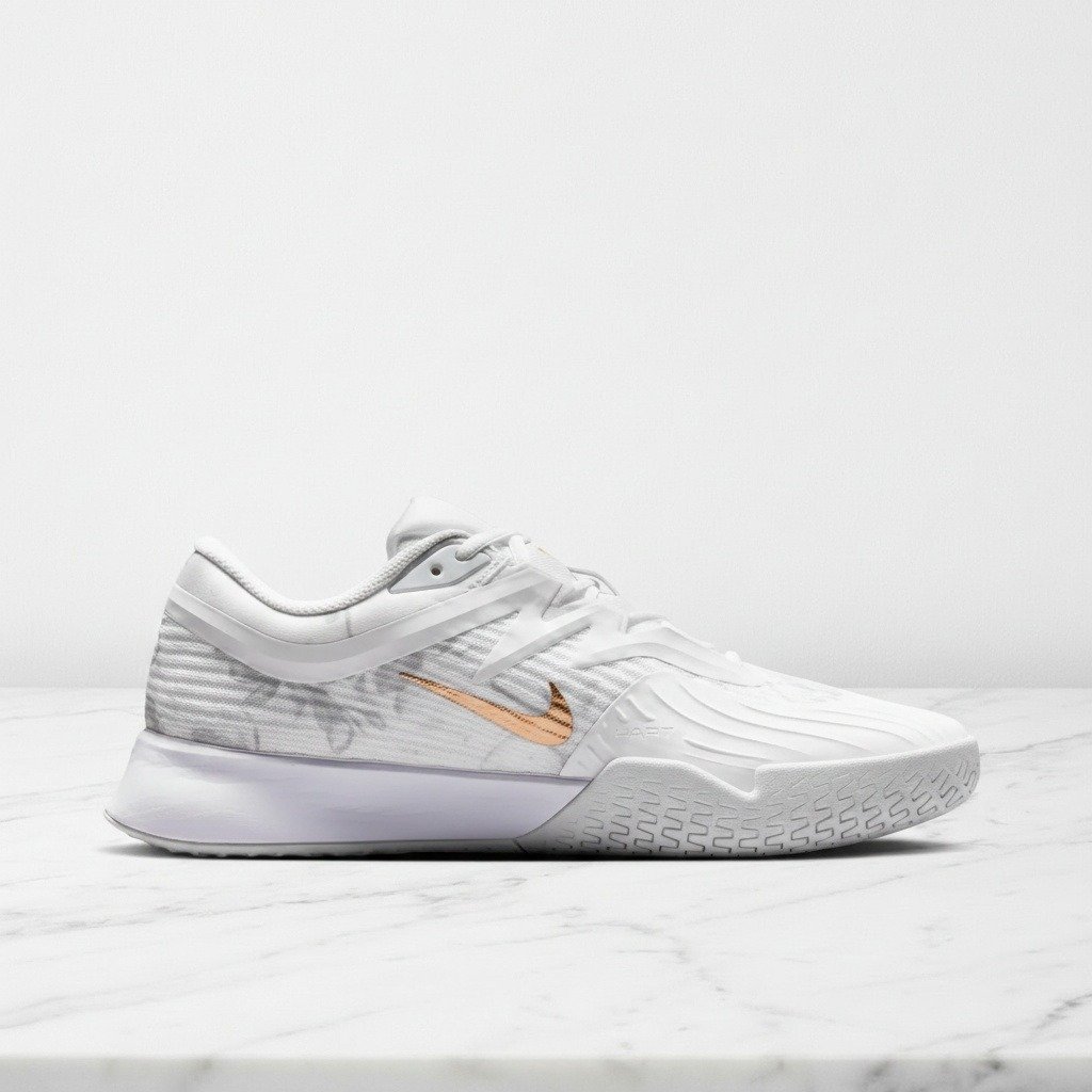 Nike Zoom Vapor Pro 3 Magnolia, wygodne sneakersy na co dzień, unisex, biało złote, HV1485-100