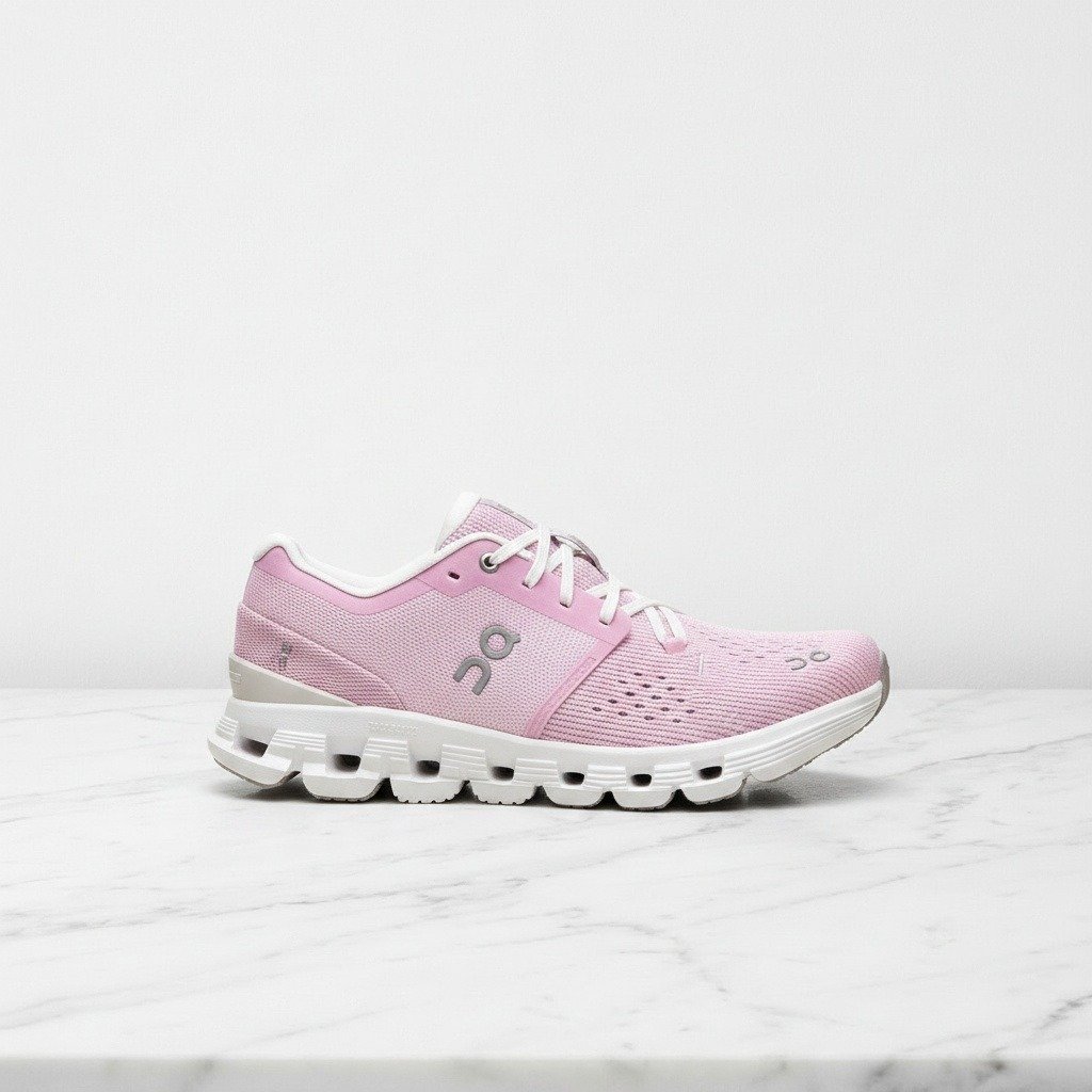 Buty sportowe damskie ON Cloud X 4 Petal Sand, różowe, wygodne na co dzień, oddychająca siatka, sznurowanie w gwiazdę 3WE30073561