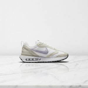 Nike Air Max Dan Light Bone Purple Dawn, wygodne sneakersy unisex na co dzień, biało beżowe, zamsz i tkanina DC4068-100