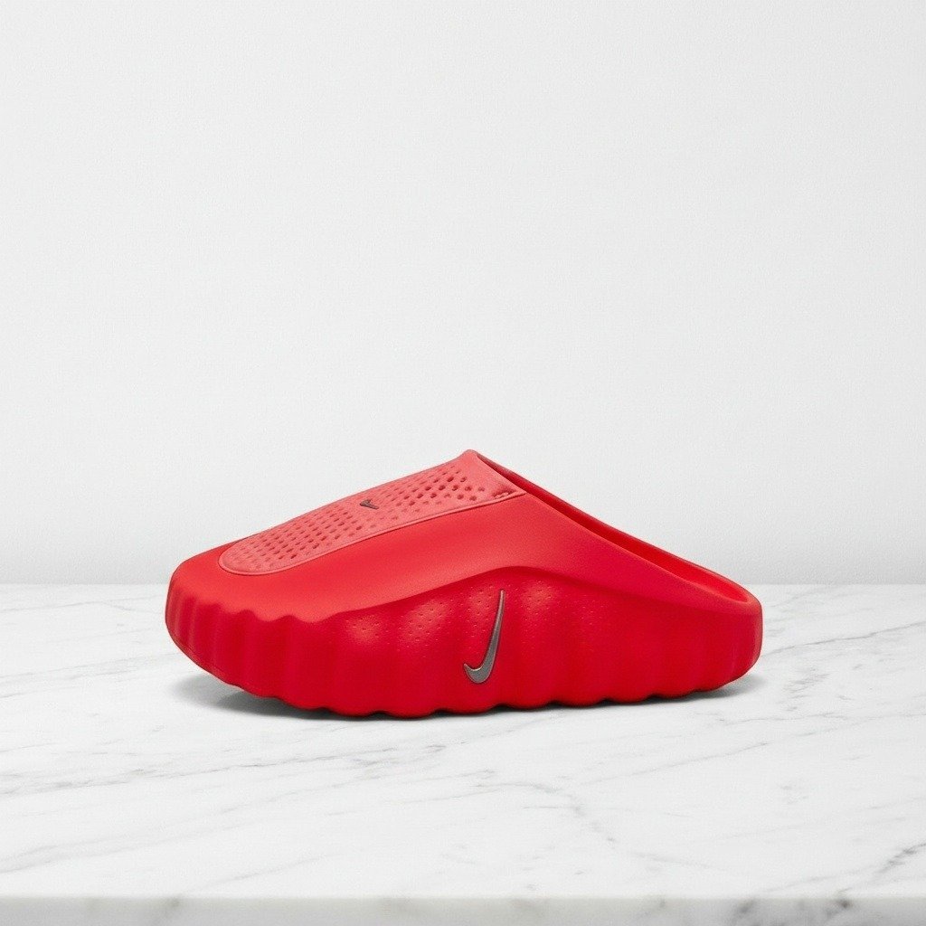 Nike Mind 001 Slide Solar Red, wygodne klapko-sneakersy na co dzień, unisex, kolor czerwony, syntetyk z tekstylem HQ4307-600