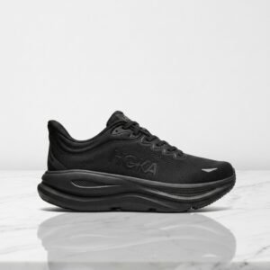 Hoka Bondi 9 Black, wygodne sneakersy unisex na co dzień, miękka pianka EVA, siatkowa cholewka, pasują do wielu stylizacji, 1162012-BBLC