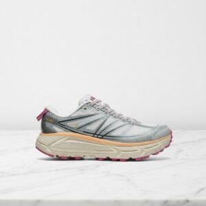 Hej, poznaj sneakersy Hoka Mafate Speed 2 na co dzień, unisex, szaro różowe, wygodna siatka i syntetyk, 1126851-WIFL