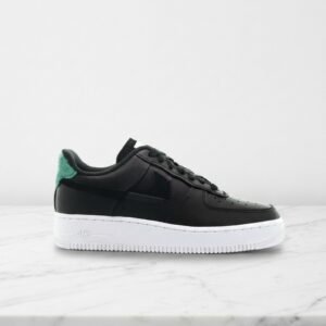 Nike Air Force 1 07 LX Mystic Green, wygodne sneakersy na co dzień, szaro-czarne, unisex, pasują do wielu stylizacji 898889-014