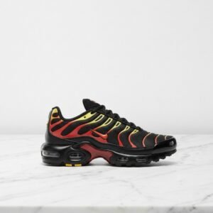 Buty na co dzień Nike Air Max Plus, kolor czarny i czerwony, unisex, wygodna siatka i syntetyk, DM0032-030
