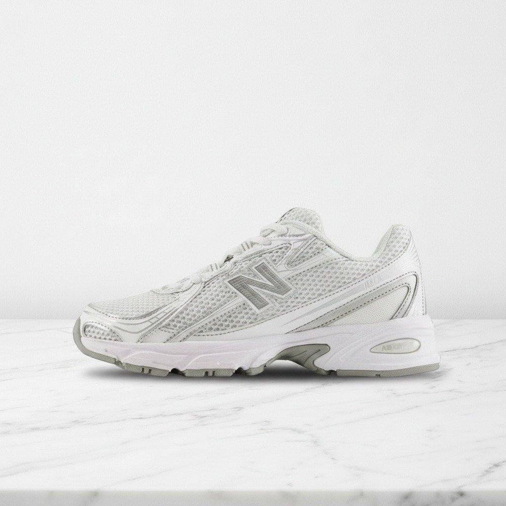 New Balance 740v2 White Silver Reflection – wygodne sneakersy unisex na co dzień, biało-srebrne U740WM2