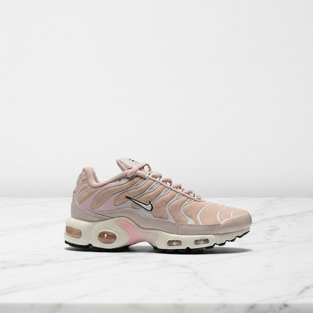 Buty Nike Air Max Plus Sandrift Pink Oxford dla niego, wygodne sneakersy na co dzień, różowo-beżowa siatka, DZ3671-102