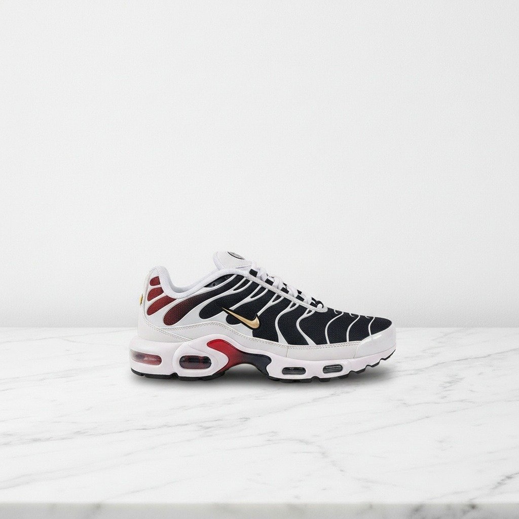 Buty Nike Air Max Plus PSG na co dzień, unisex, granatowo-białe, wygodna amortyzacja Tuned Air, FZ4776-100
