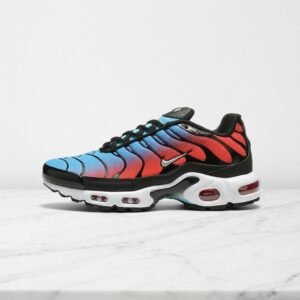 Buty sportowe Nike Air Max Plus Šarena dla niego, wygodne na co dzień, czarno czerwone, męskie HF5386-001