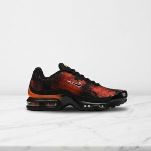 Buty męskie Nike Air Max Plus Tn Fire Red Hyper Crimson, wygodne sneakersy na co dzień, czarno czerwone, pasują do wielu stylizacji IO9556-600