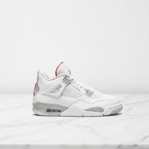 Air Jordan 4 White Oreo, buty unisex na co dzień, biało-szare, wygodna amortyzacja Air, CT8527-100