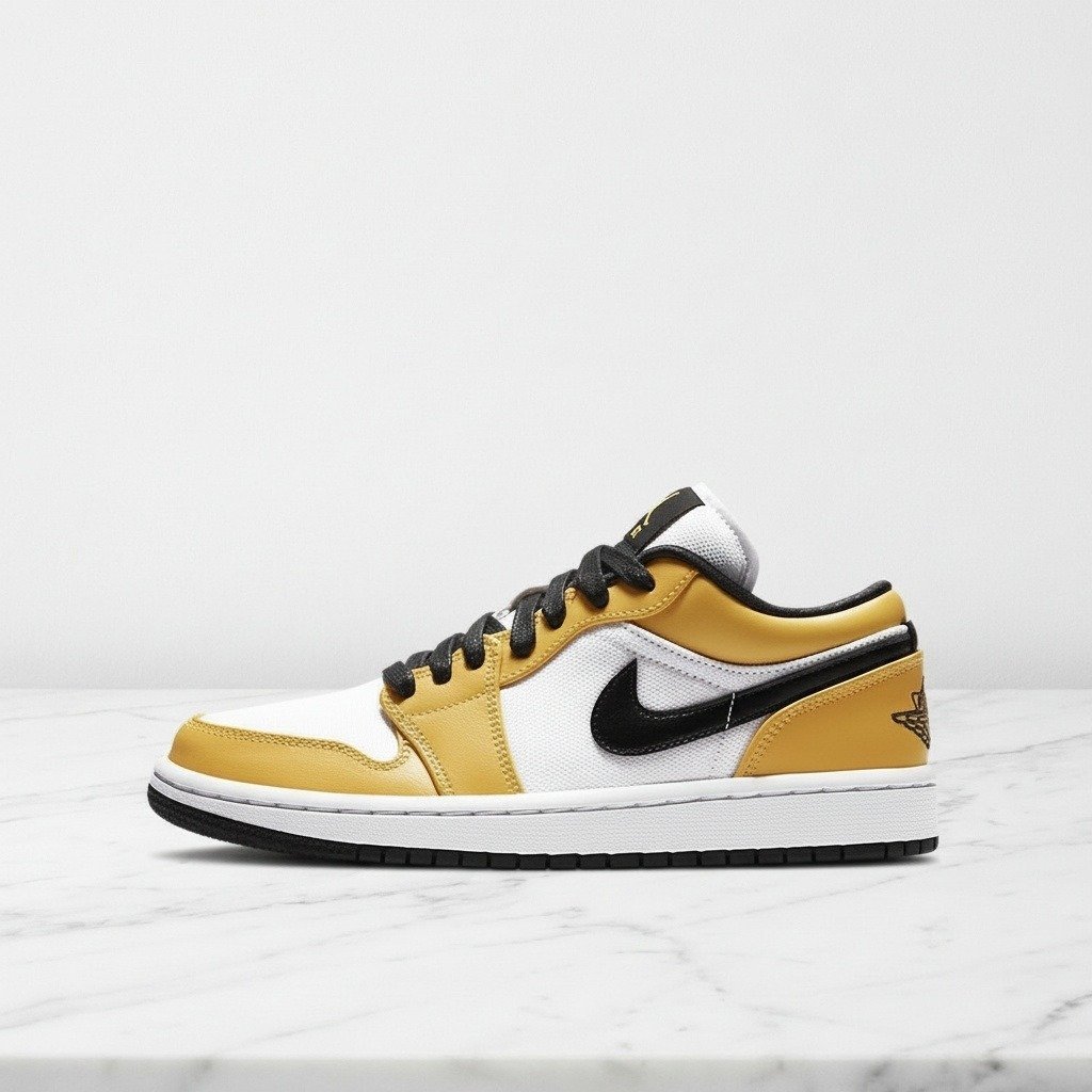 Buty na co dzień Air Jordan 1 Low SE Laser Orange, unisex, wygodna skóra i tekstylna cholewka, czarno pomarańczowe, CZ4776-107