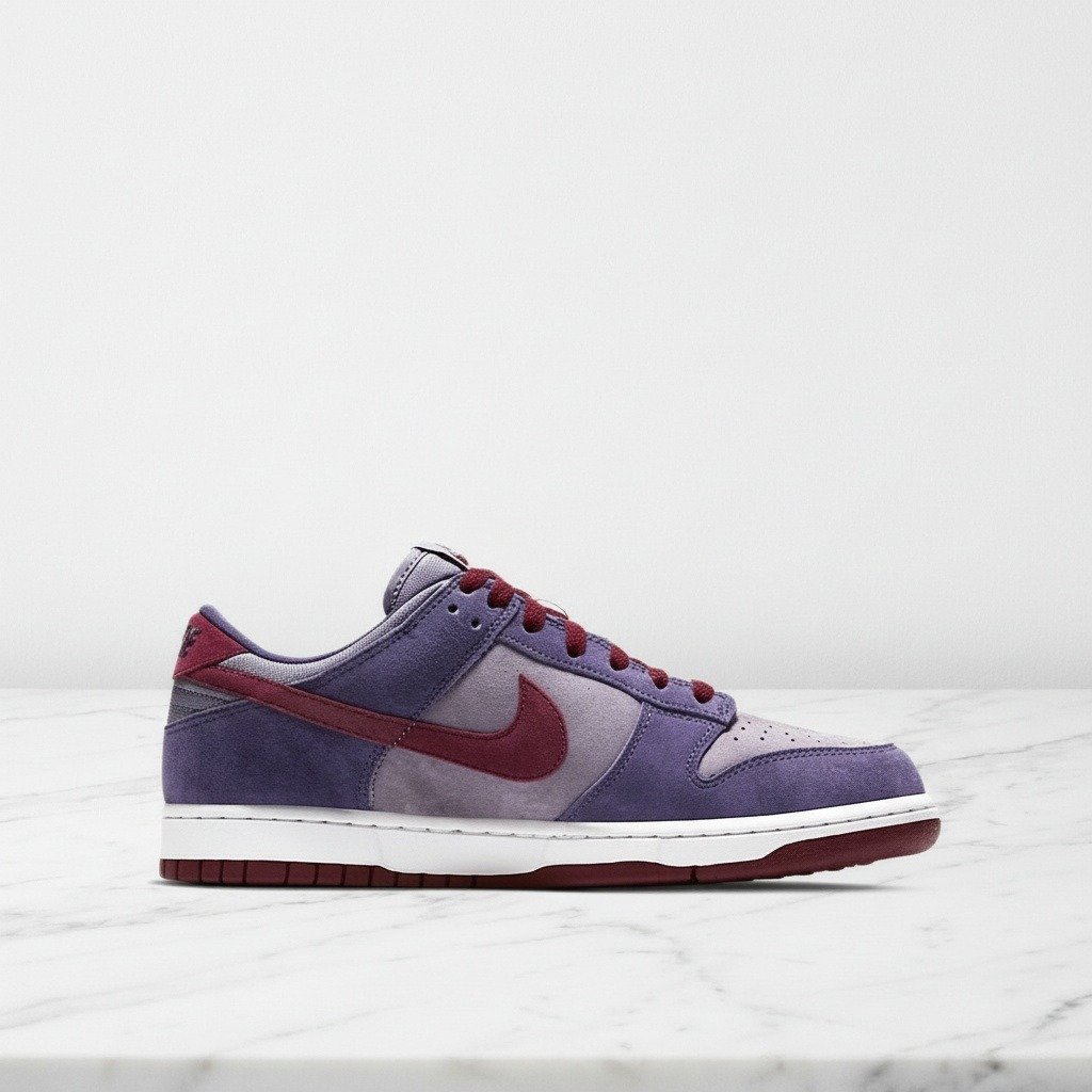 Buty Nike Dunk Low SP Plum na co dzień, unisex, fioletowo czerwone, skóra i zamsz, wygodne i stylowe do wielu stylizacji, CU1726-500