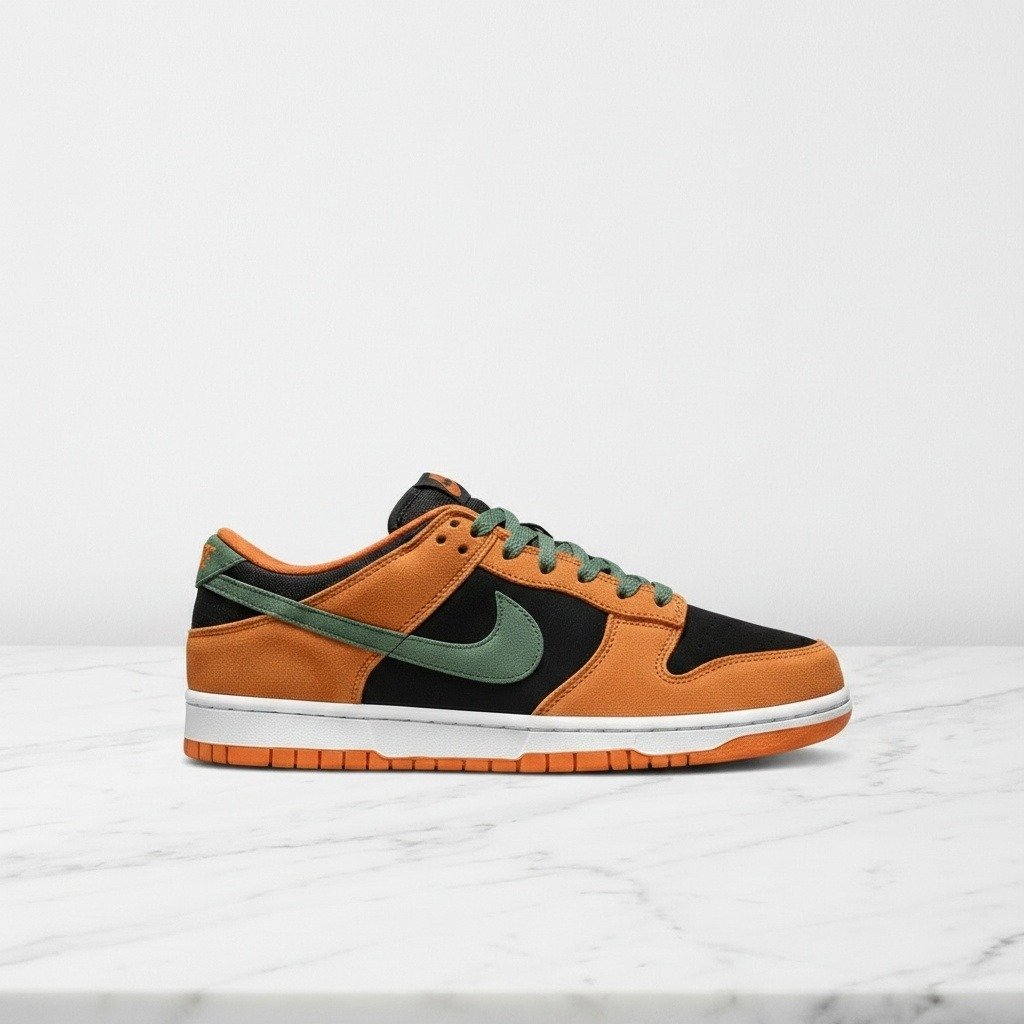 Buty Nike Dunk Low SP Ceramic na co dzień, unisex, wygodny zamsz i skóra, pomarańczowo-czarne, pasują do wielu stylizacji, DA1469-001