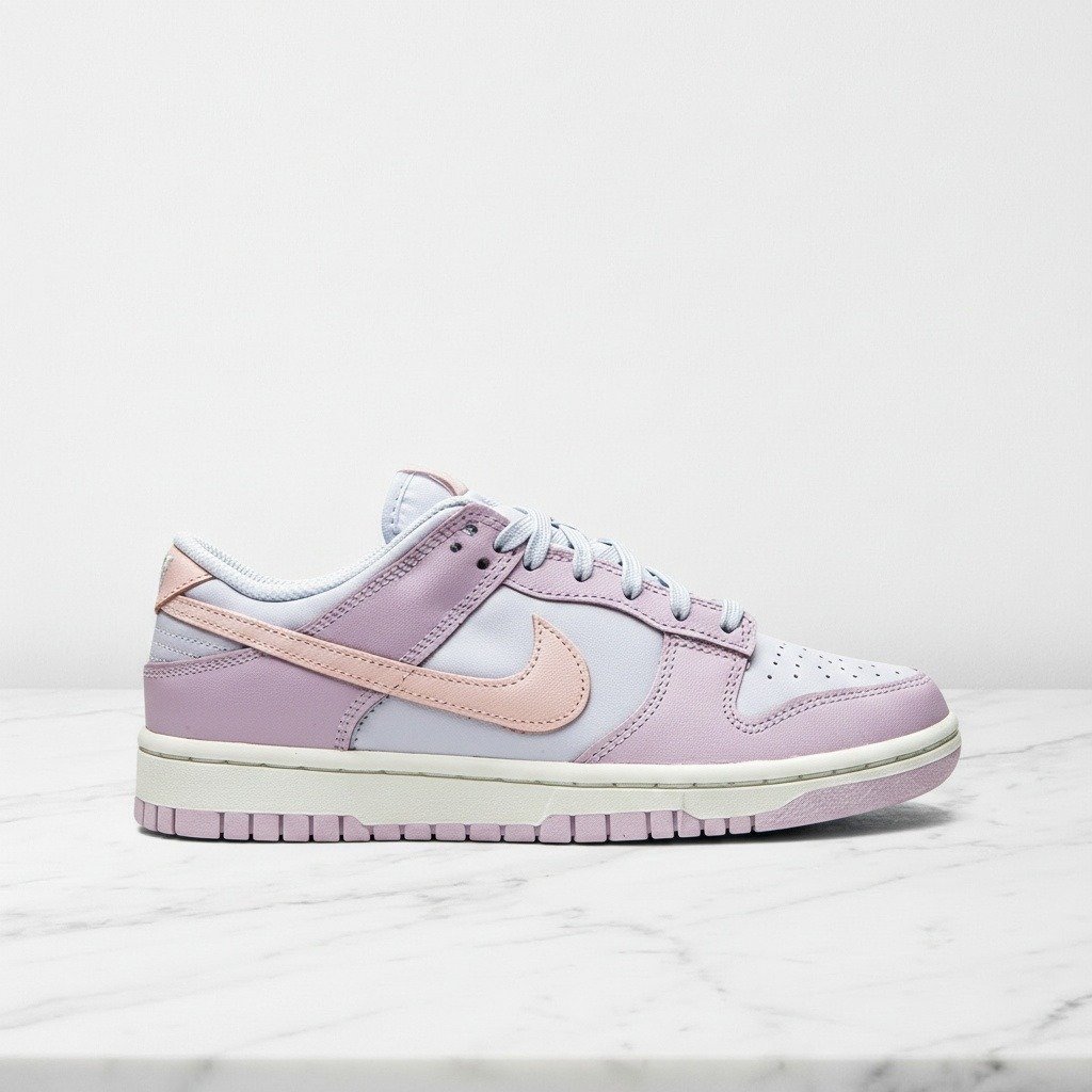 Nike Dunk Low Easter, buty damskie na co dzień, wygodna piankowa podeszwa, fioletowo-różowe, DD1503-001