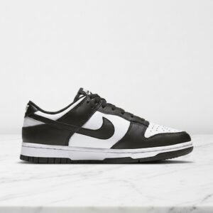 Nike Dunk Low Panda na co dzień, wygodne skórzane sneakersy unisex, czarno-białe, DD1503-101