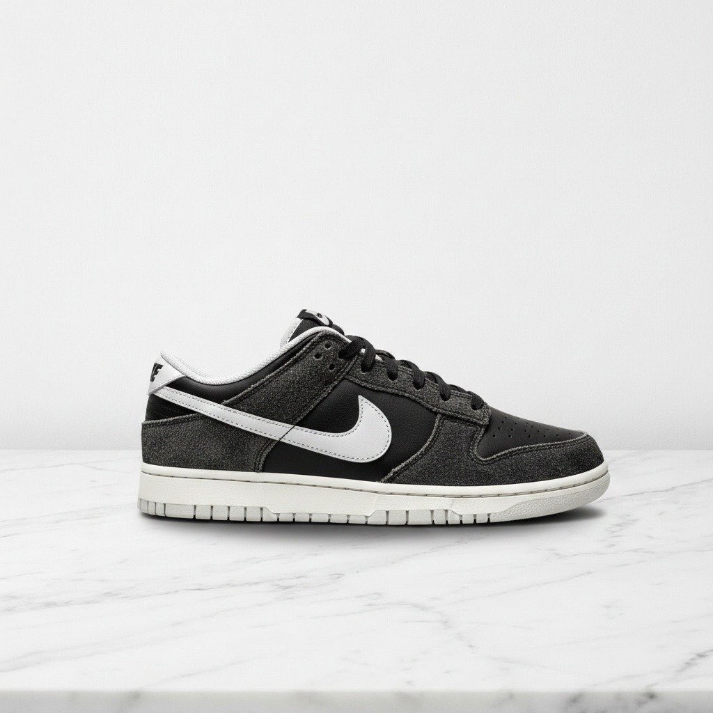 Buty Nike Dunk Low Retro Animal Pack Zebra na co dzień, unisex, wygodne, skóra i zamsz, czarno-białe, DH7913-001