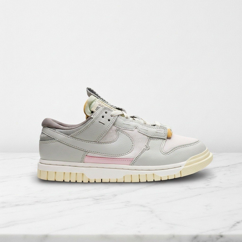 Buty Nike Dunk Low Remastered Mint Foam na co dzień, unisex, wygodne, szare z miętowym akcentem, skóra i siatka, DV0821-100
