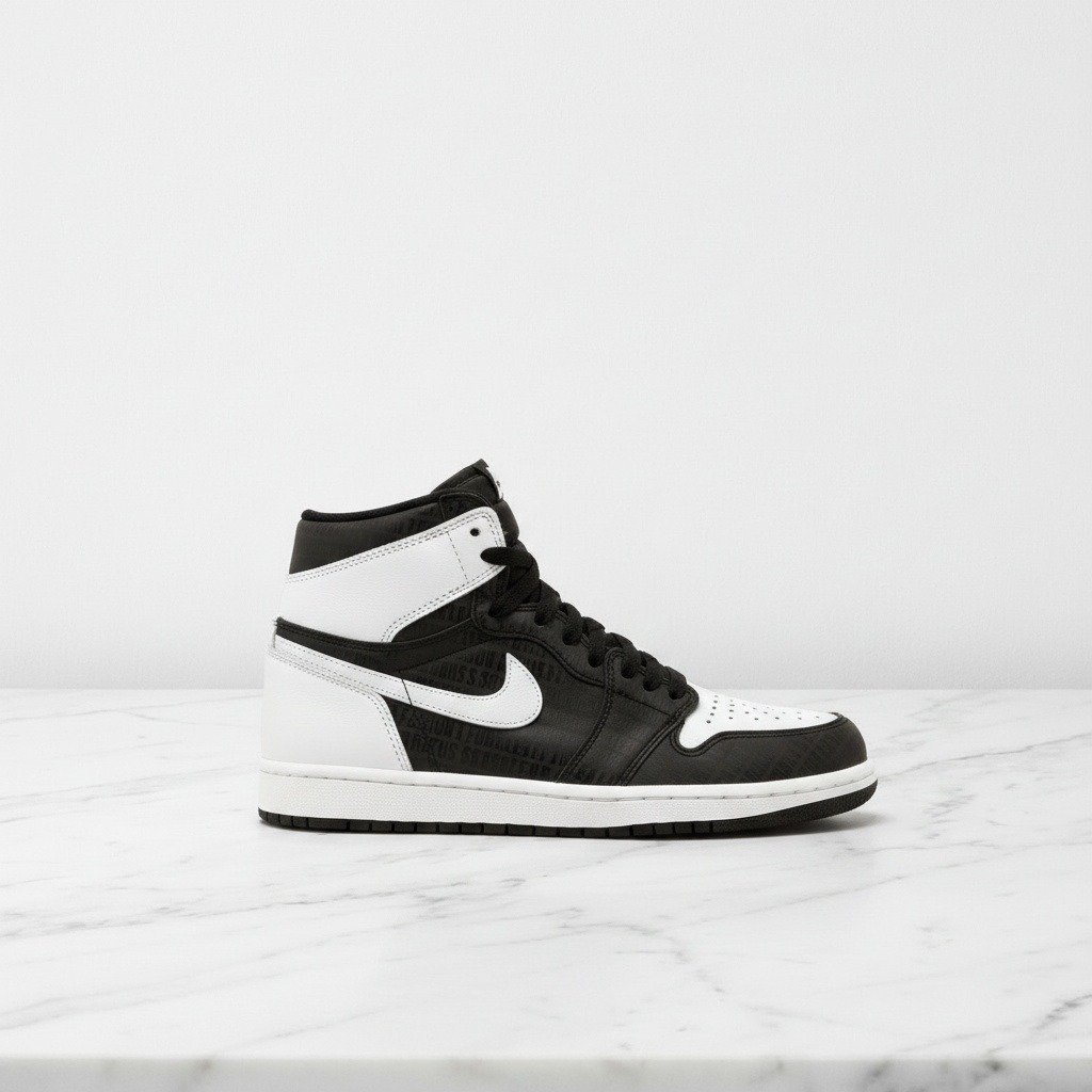 Sneakersy Air Jordan 1 High OG Re2pect, wygodne buty unisex na co dzień, czarno-białe, skóra, styl Derek Jeter, 555088-008