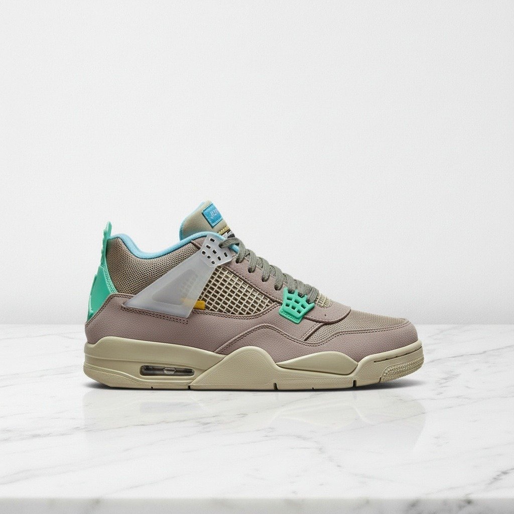 Buty Air Jordan 4 SP Union LA 30th Anniversary Taupe Haze, wygodne sneakersy unisex na co dzień, beżowo brązowe DJ5718-242